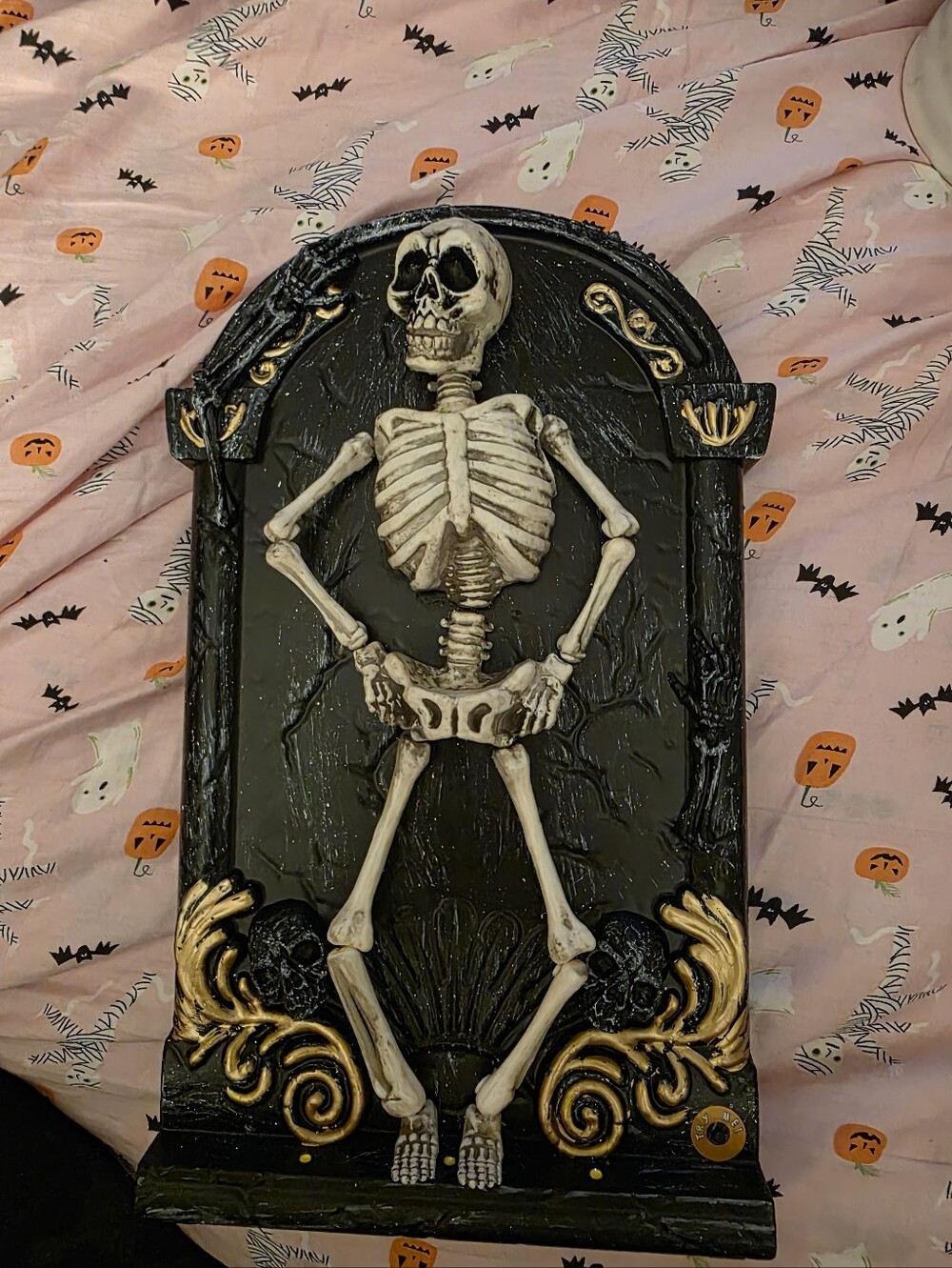 Black & Bone Skeleton Animated LIGHT SOUND DANCING